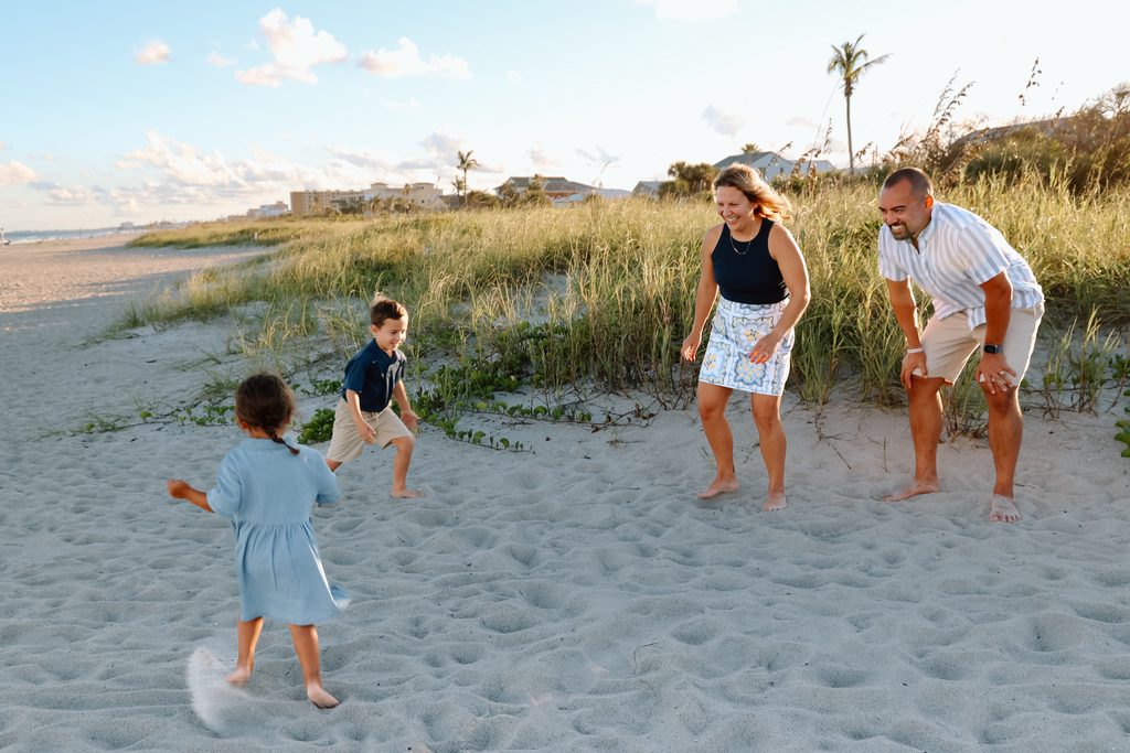 Family portrait on Florida’s Space Coast by Madison Graham Photography